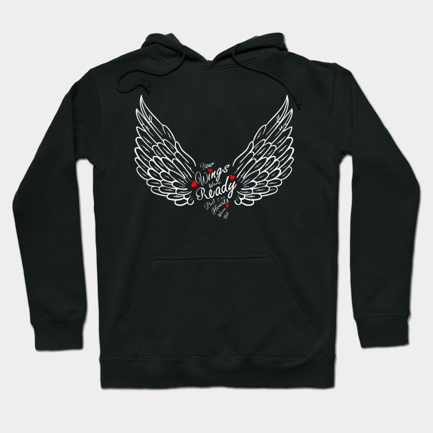 Quote Sport Wings Ready Hoodie by Socity Shop